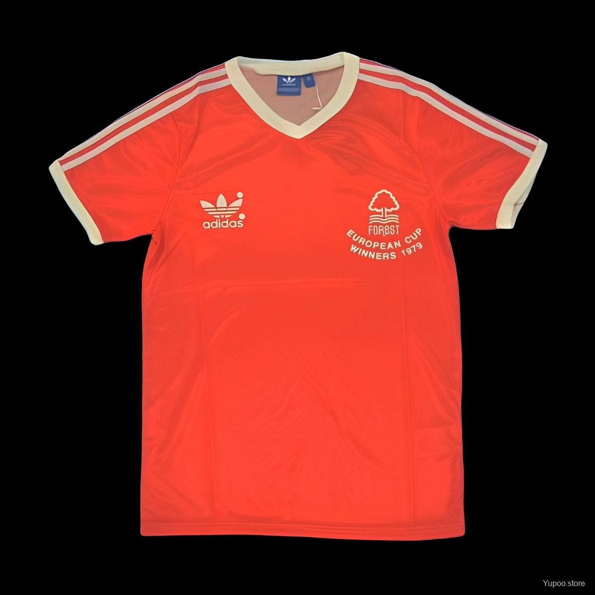 Camiseta de fútbol Nottingham Forest 1979 LOCAL MANGA CORTA VERSION FAN